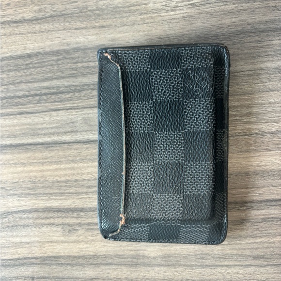 100% Authentic LOUIS VUITTON Damier Graphite Pattern Card Holder 2018 Collection - Picture 4 of 4